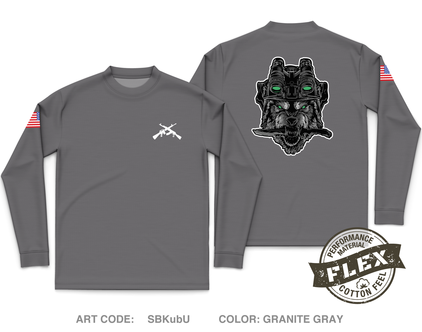 Charlie Co. 2-156 Core Men's LS Flex Performance Tee - SBKubU