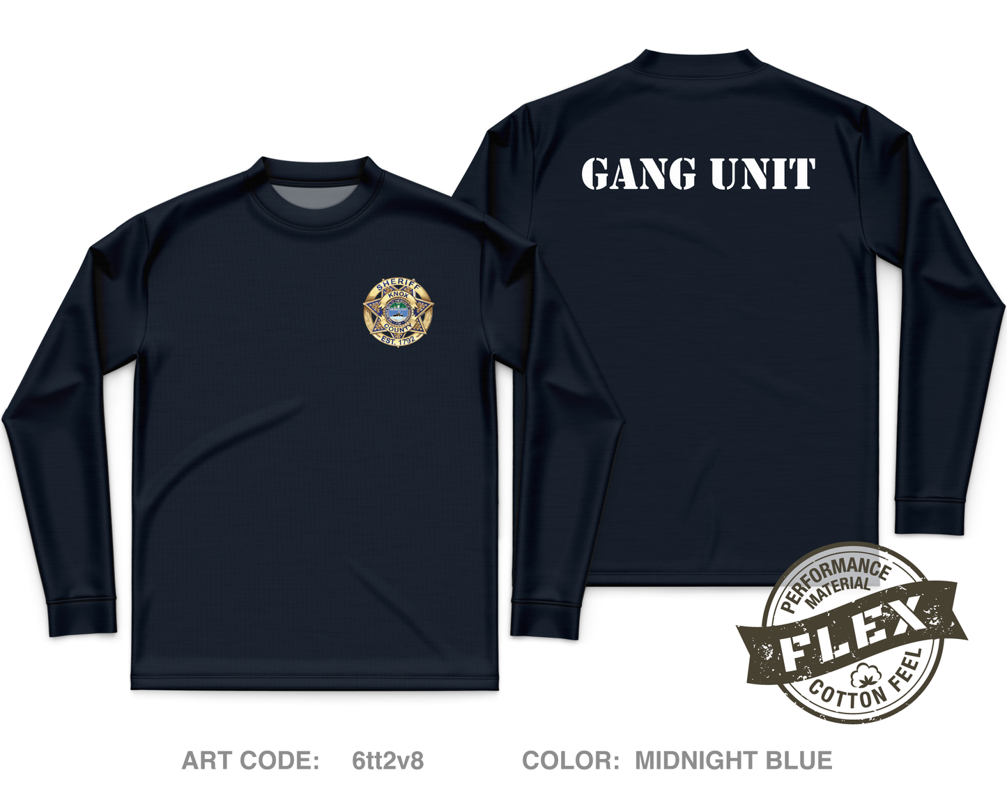 Security Threat Group Core Men's LS Flex Performance Tee - 6tt2v8