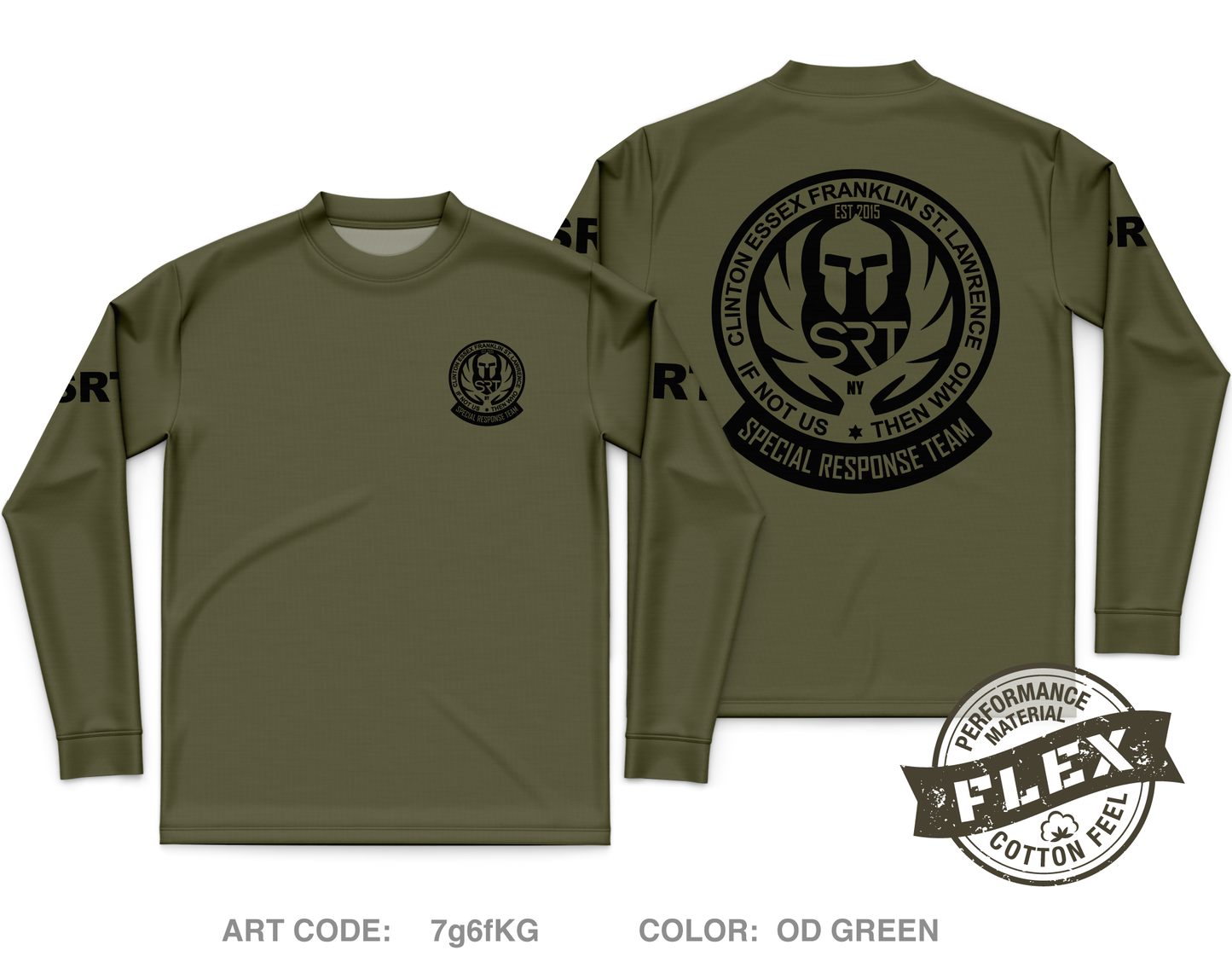 Northern Regional Special Response Team Core Men's LS Flex Performance Tee - 7g6fKG