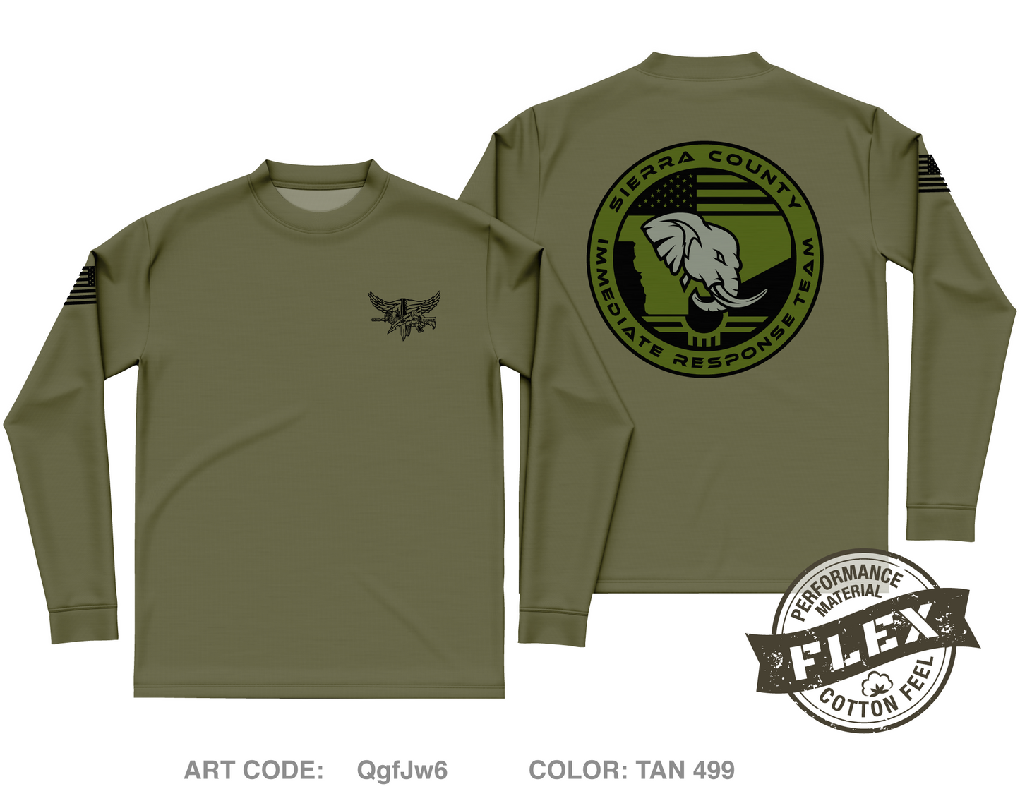 Sierra County IRT Core Men's LS Flex Performance Tee - QgfJw6