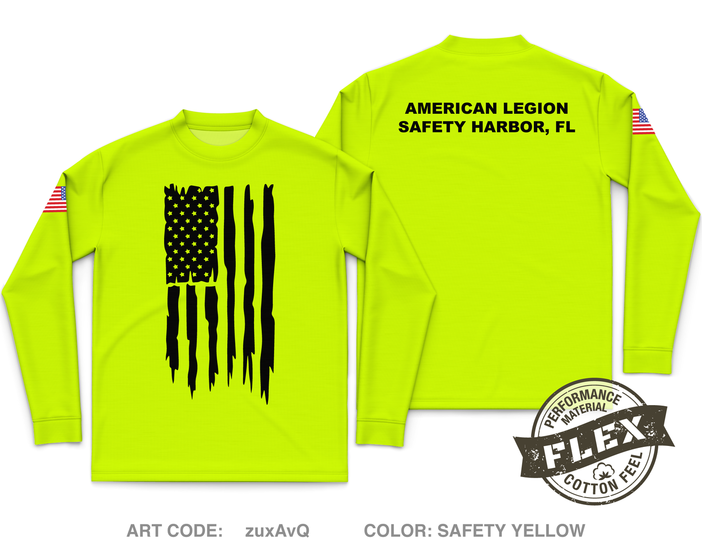 American Legion Post 238 Core Men's LS Flex Performance Tee - zuxAvQ