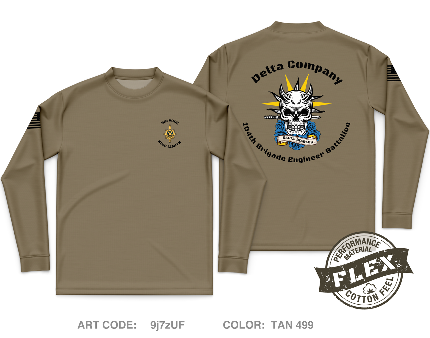 D. Co 104th BEB Core Men's LS Flex Performance Tee - 9j7zUF