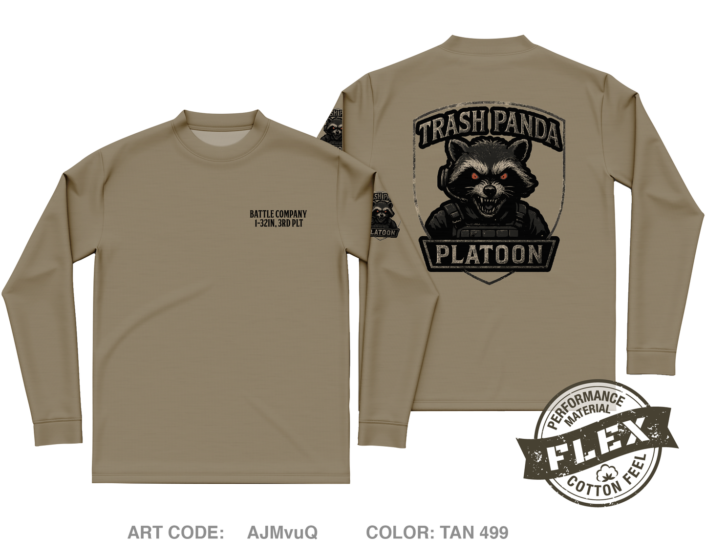 3rd PLT, B-CO Core Men's LS Flex Performance Tee - AJMvuQ