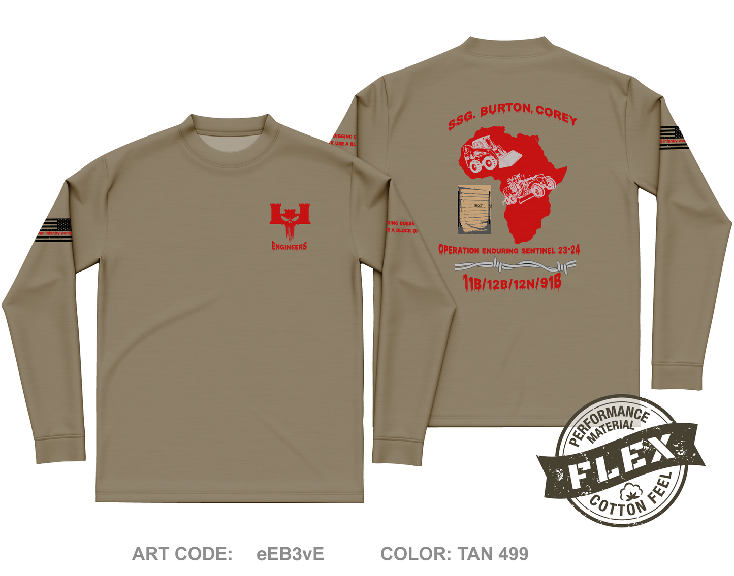 TF-Bataan Battle Core Men's LS Flex Performance Tee - eEB3vE
