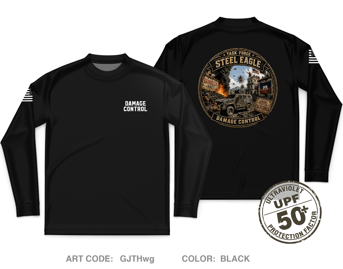 Damage Control Core Men's UPF 50+ Performance LS Tee - GJTHwg