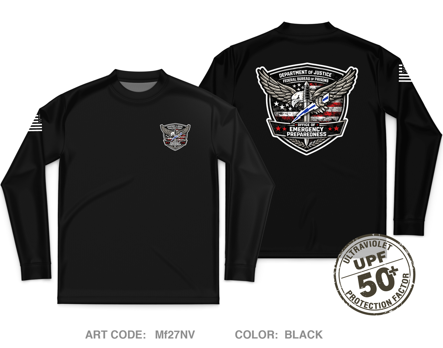 Office of Emergency Preparedness Core Men's UPF 50+ Performance LS Tee - Mf27NV