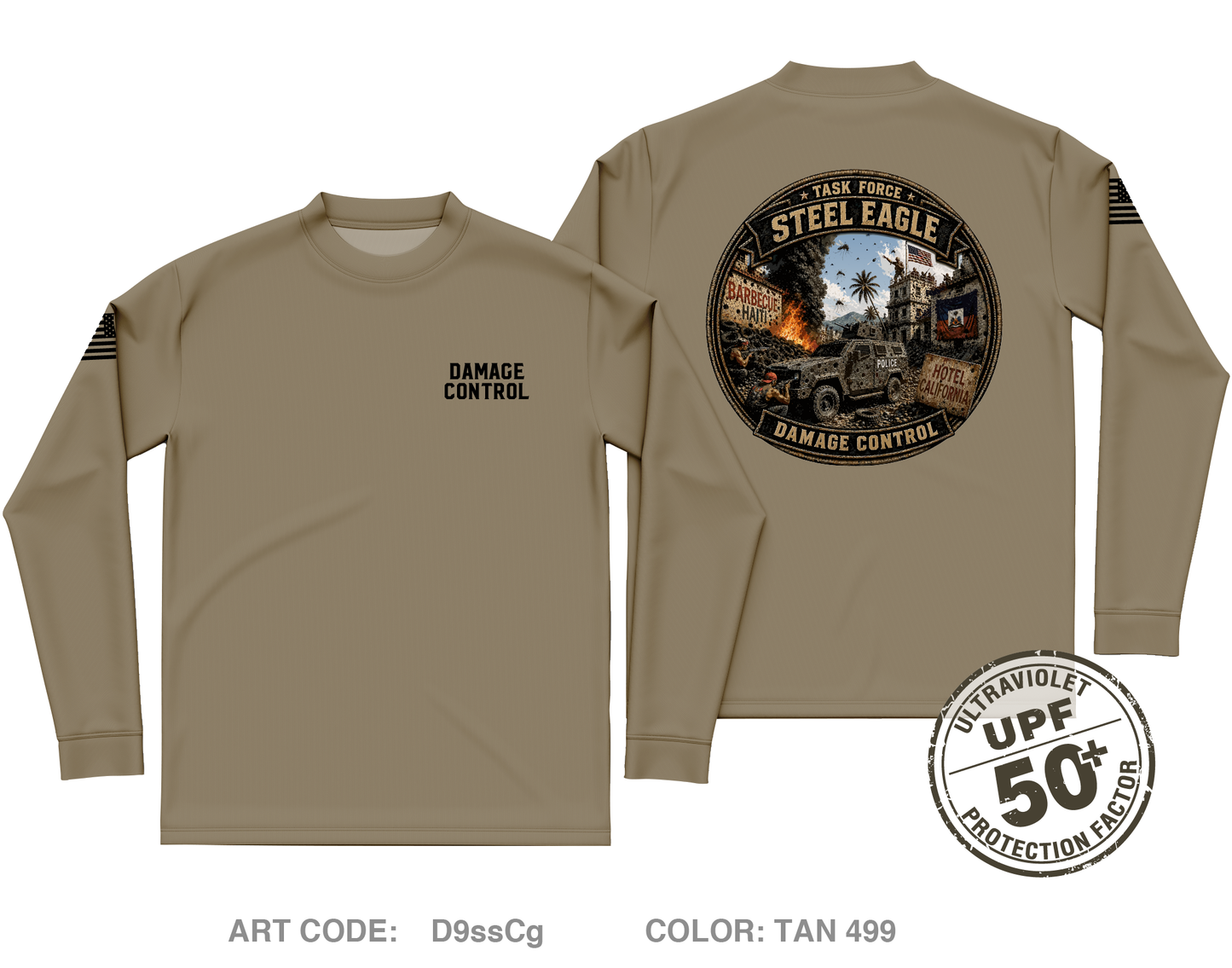 Damage Control Core Men's UPF 50+ Performance LS Tee - D9ssCg