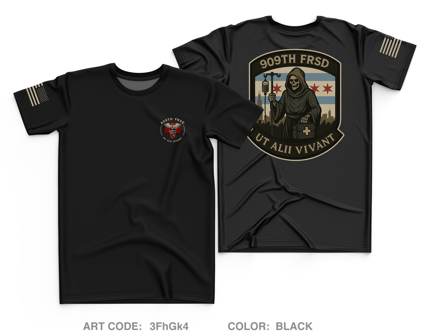 909th FRSD Core Men's SS Performance Tee - 3FhGk4
