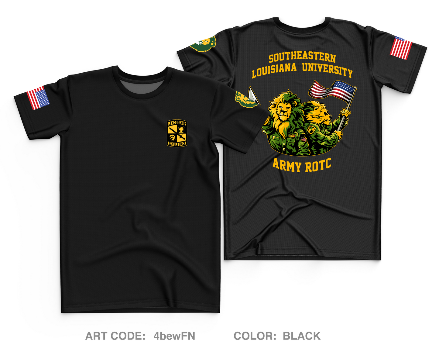 Southeastern Louisiana University ROTC Core Men's SS Performance Tee - 4bewFN