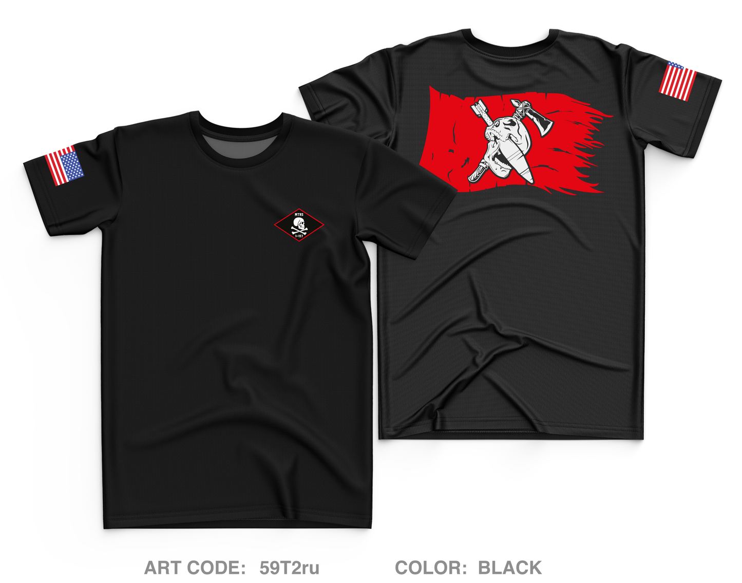 HHC, 1-157 IN MORTARS Core Men's SS Performance Tee - 59T2ru