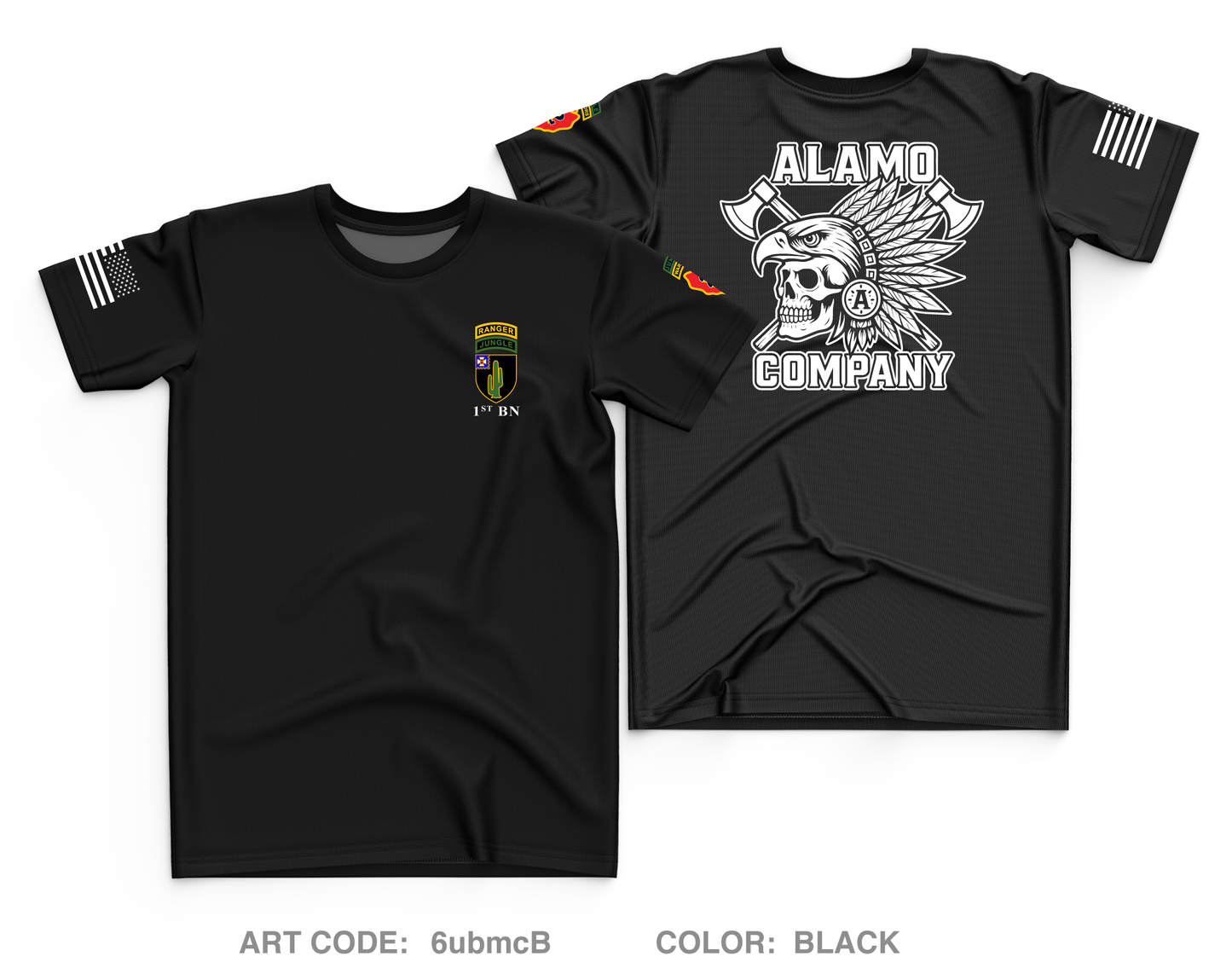 Alamo Company, 1-35 Infantry Core Men's SS Performance Tee - 6ubmcB