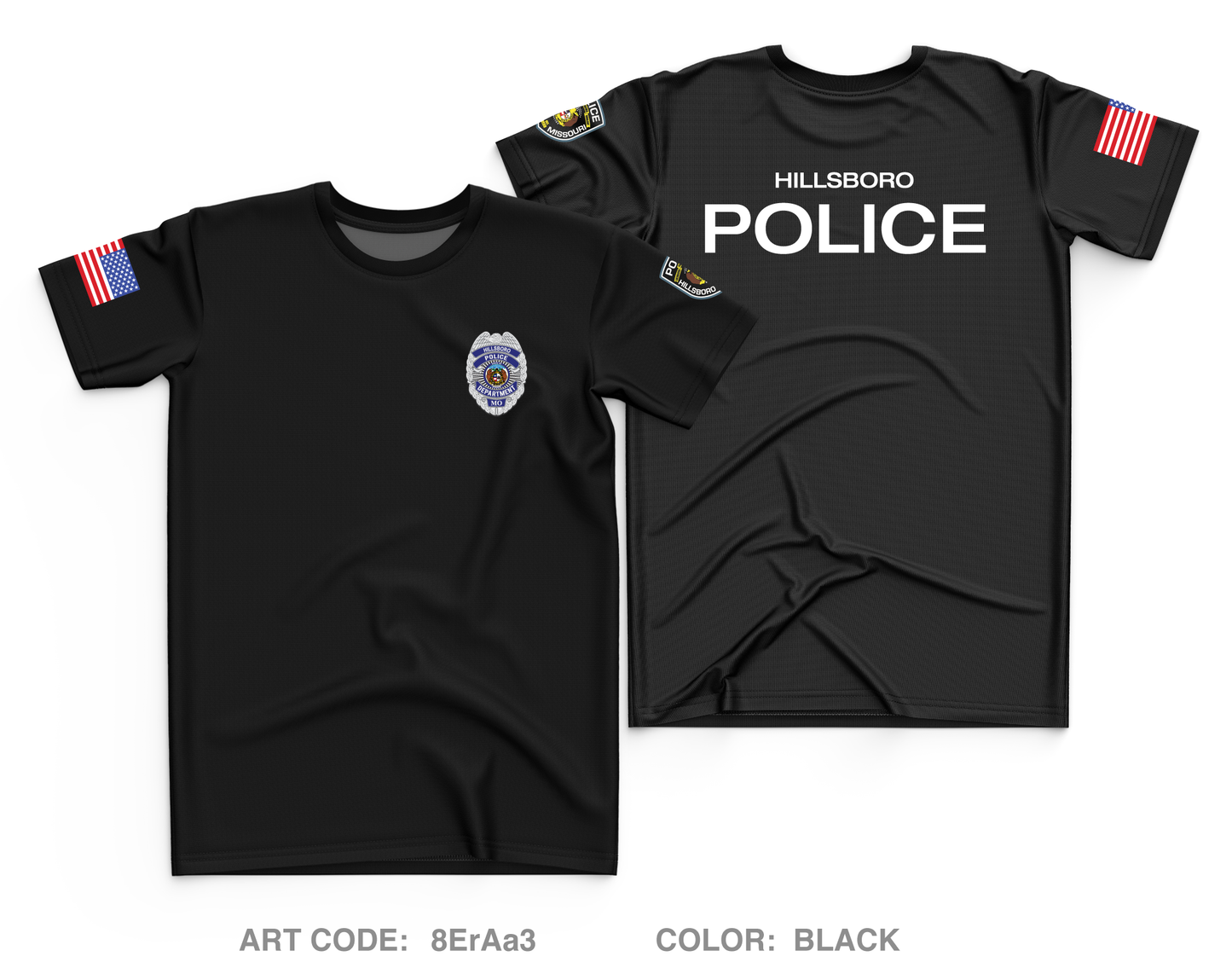 Hillsboro Police Department Core Men's SS Performance Tee - 8ErAa3