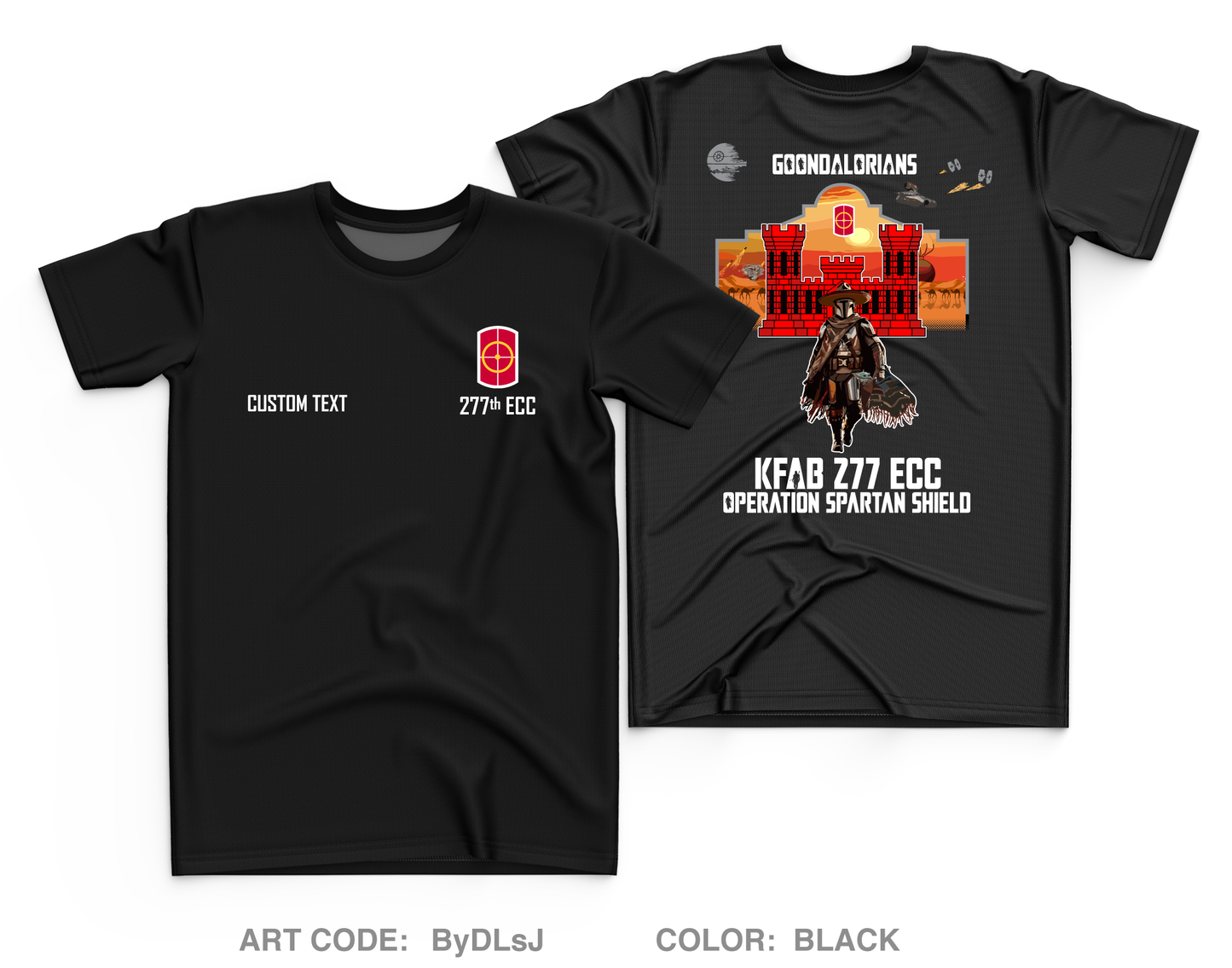 CUSTOM 2nd Platoon 277th ECC Core Men's SS Performance Tee - ByDLsJ
