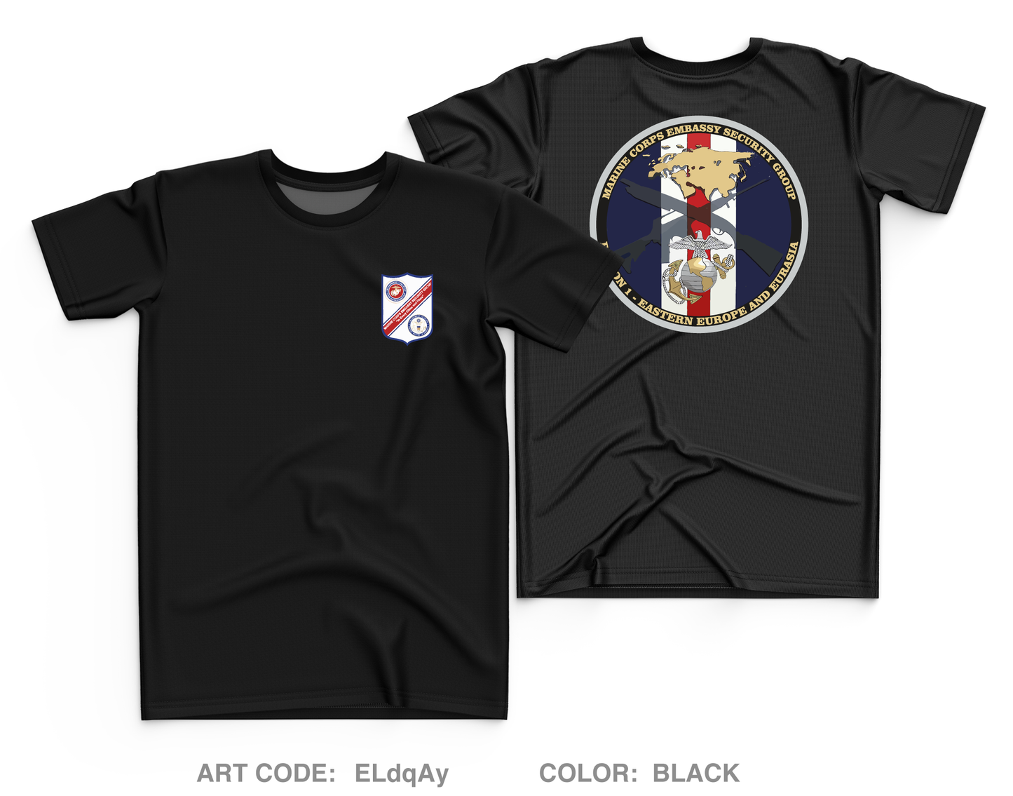 Marine Corps Embassy Security Group, Region 1 HQ Core Men's SS Performance Tee - ELdqAy