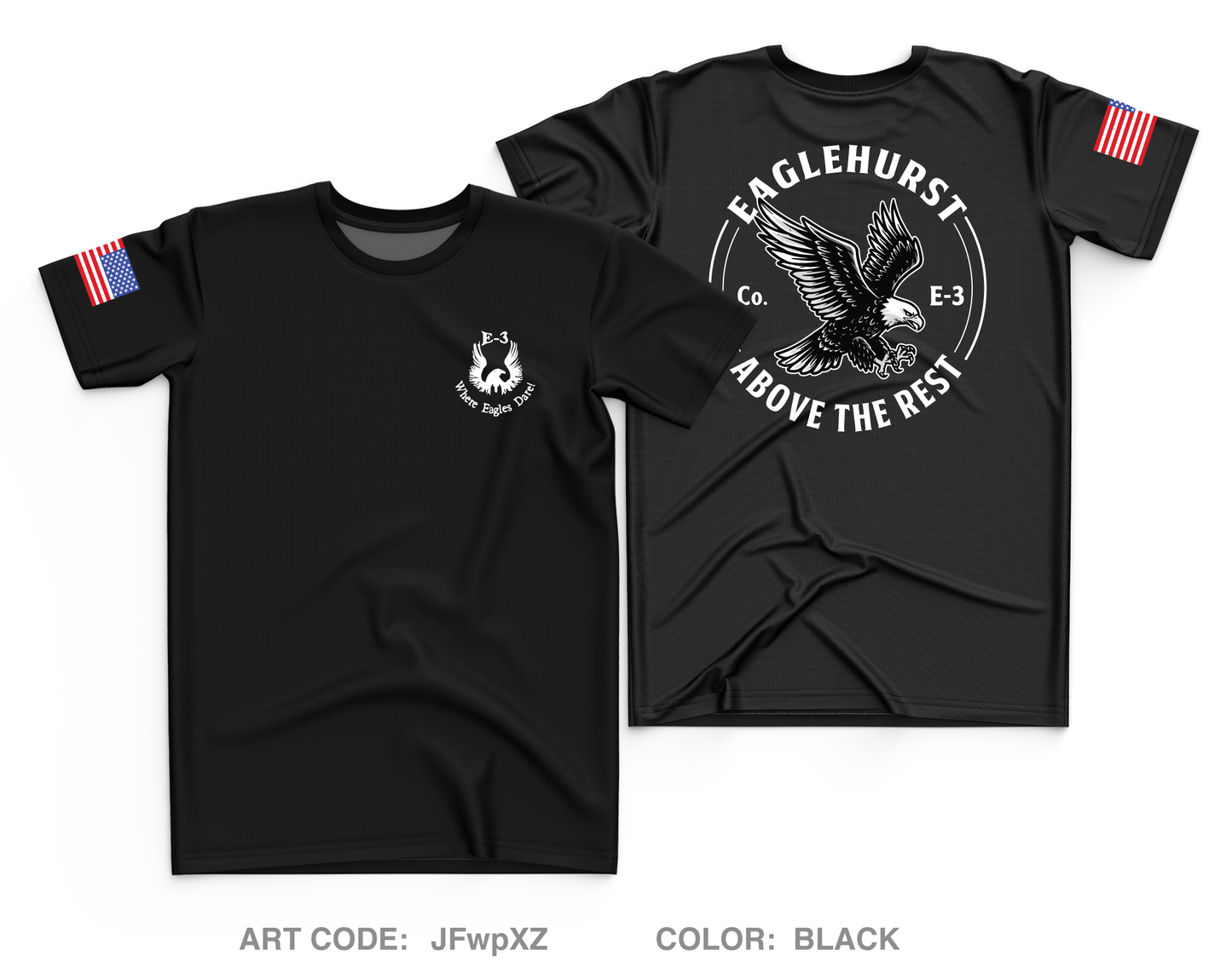 E3 Sandhurst Core Men's SS Performance Tee - JFwpXZ