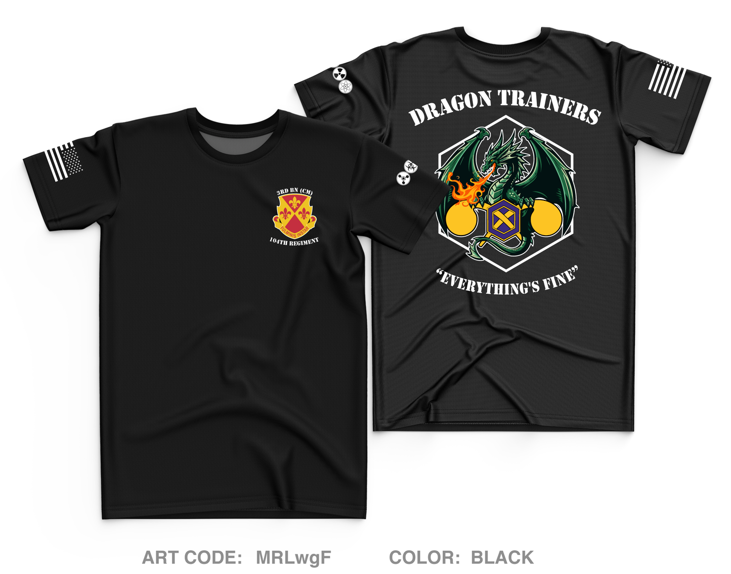 3BN, 104th Regiment Core Men's SS Performance Tee - MRLwgF