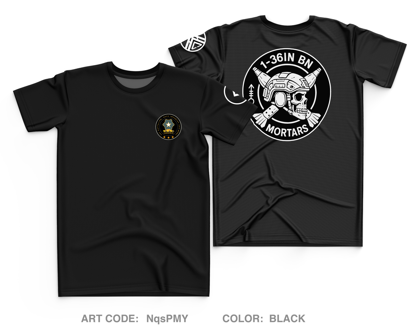 Mortars, 1-36IN REGT Core Men's SS Performance Tee - NqsPMY