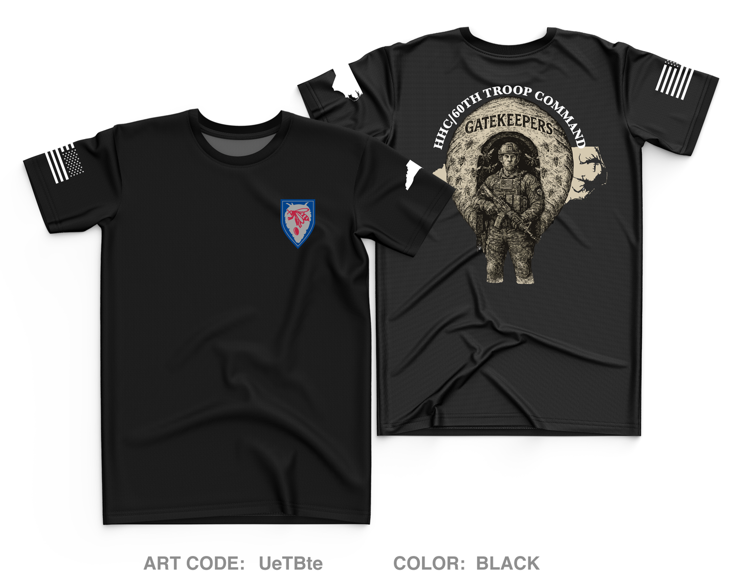 HHC 60th Troop Command Core Men's SS Performance Tee - UeTBte