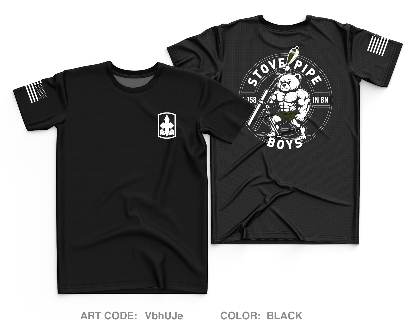 1-158 IN BN HHC Mortar Platoon Core Men's SS Performance Tee - VbhUJe