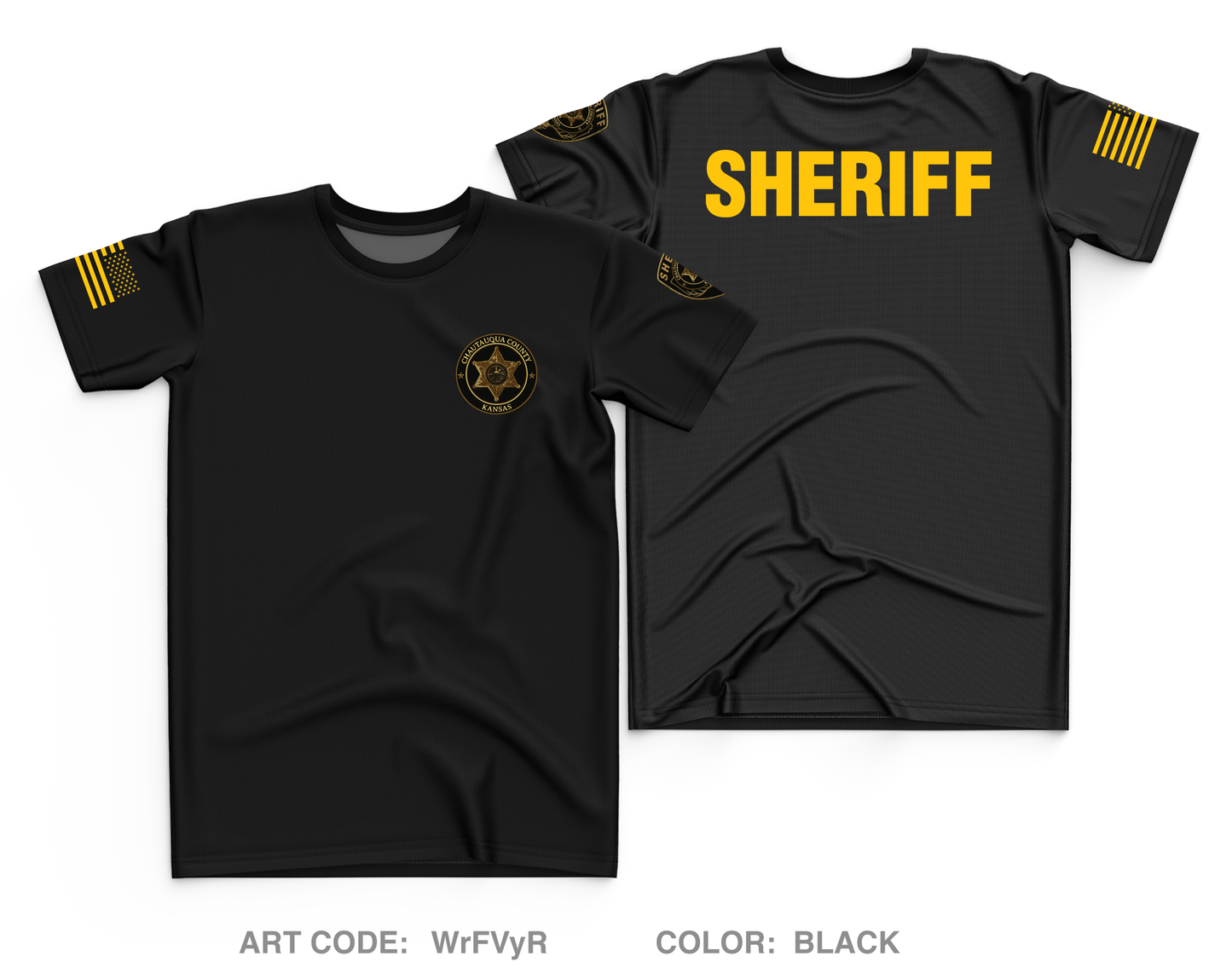 Chautauqau County Sheriffs Office/ Sedan PD Core Men's SS Performance Tee - WrFVyR
