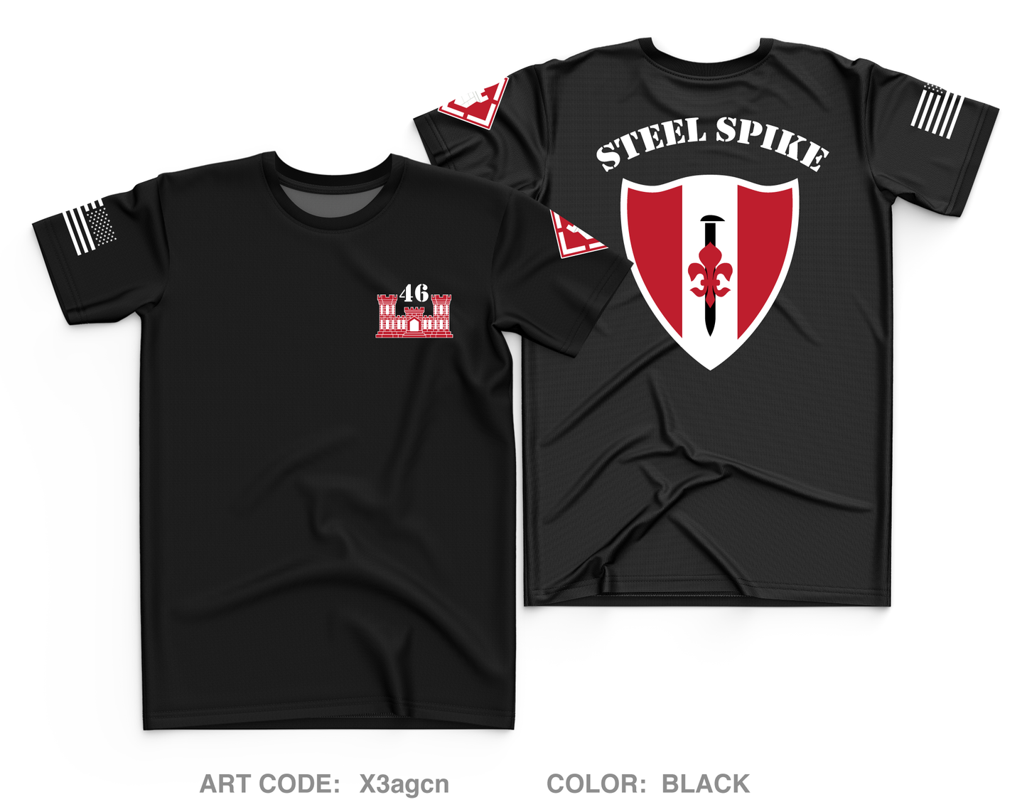 46th Engineers Core Men's SS Performance Tee - X3agcn