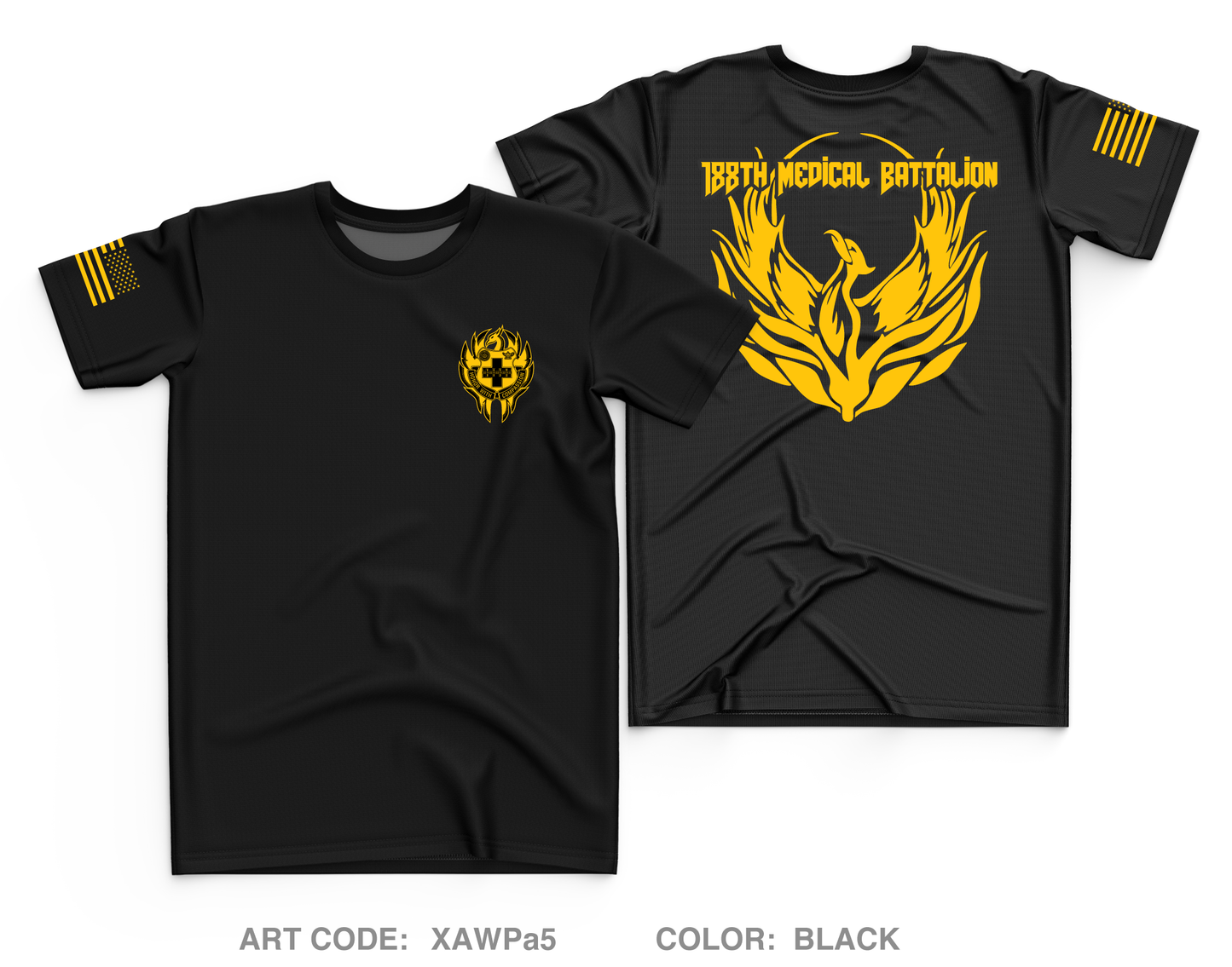 188 MED BN Fundraising Collection Core Men's SS Performance Tee - XAWPa5