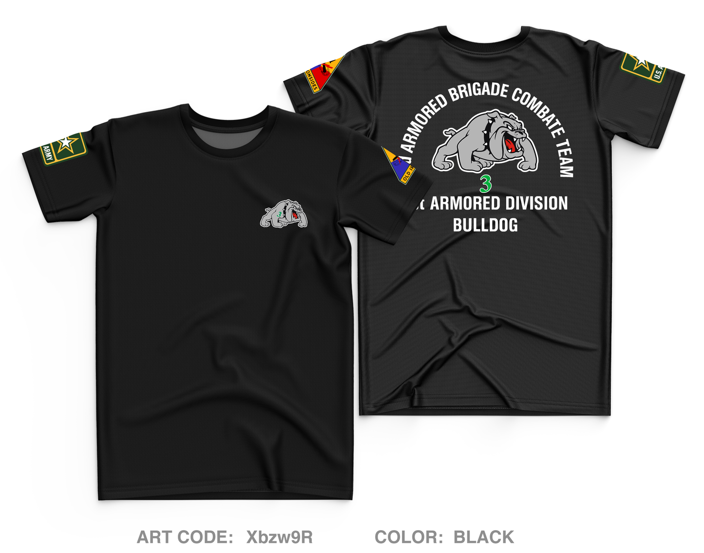 3ABCT 1AD Core Men's SS Performance Tee - Xbzw9R