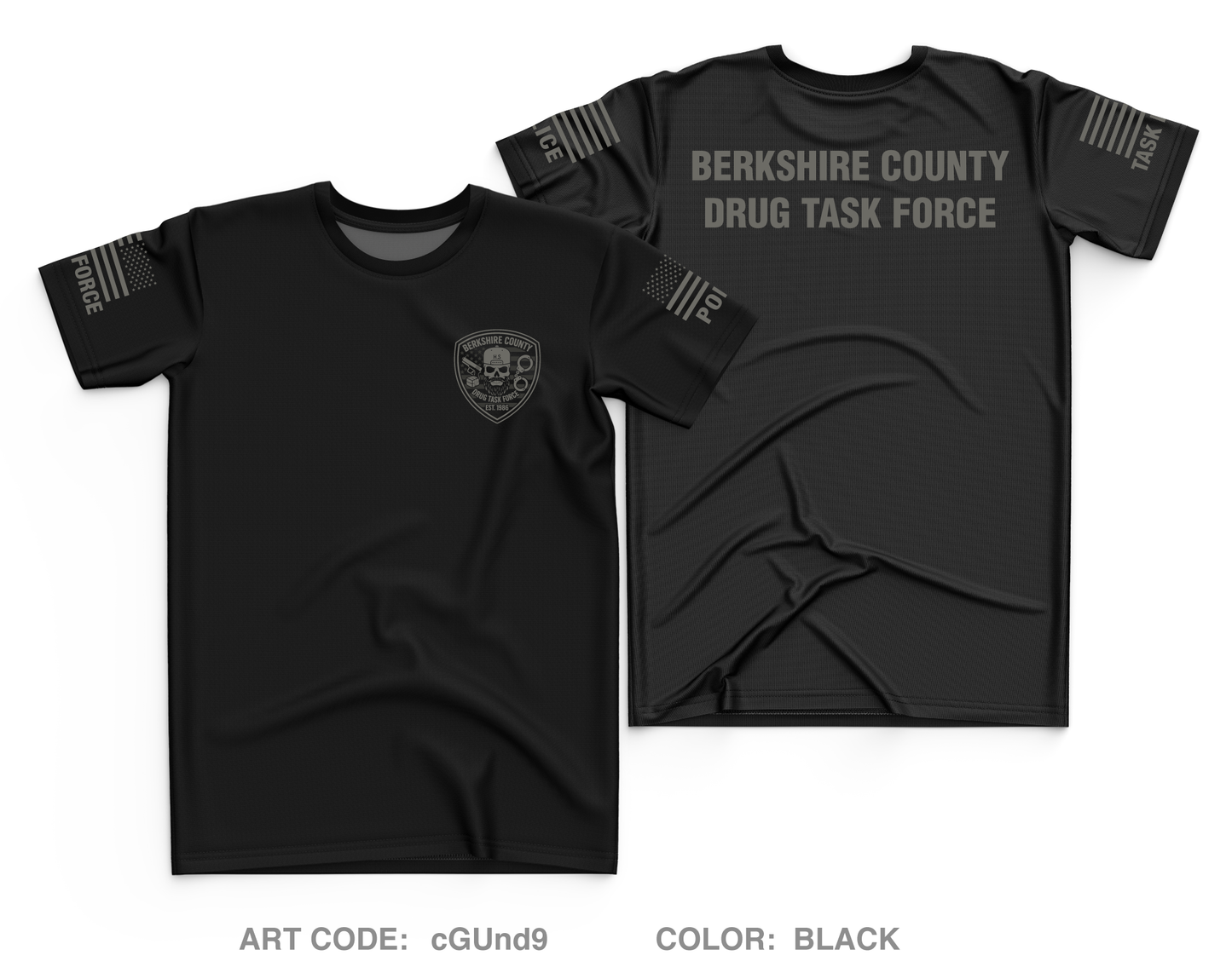 Berkshire County Drug Task Force Core Men's SS Performance Tee - cGUnd9