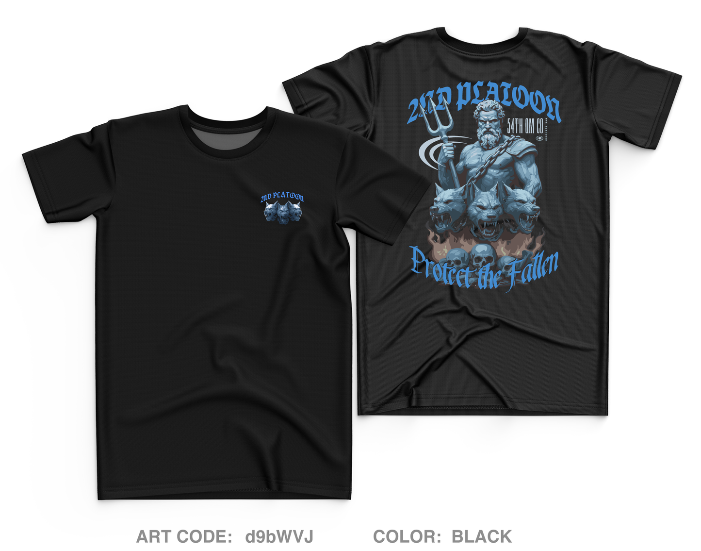 2ND PLT/54th QM CO Core Men's SS Performance Tee - d9bWVJ