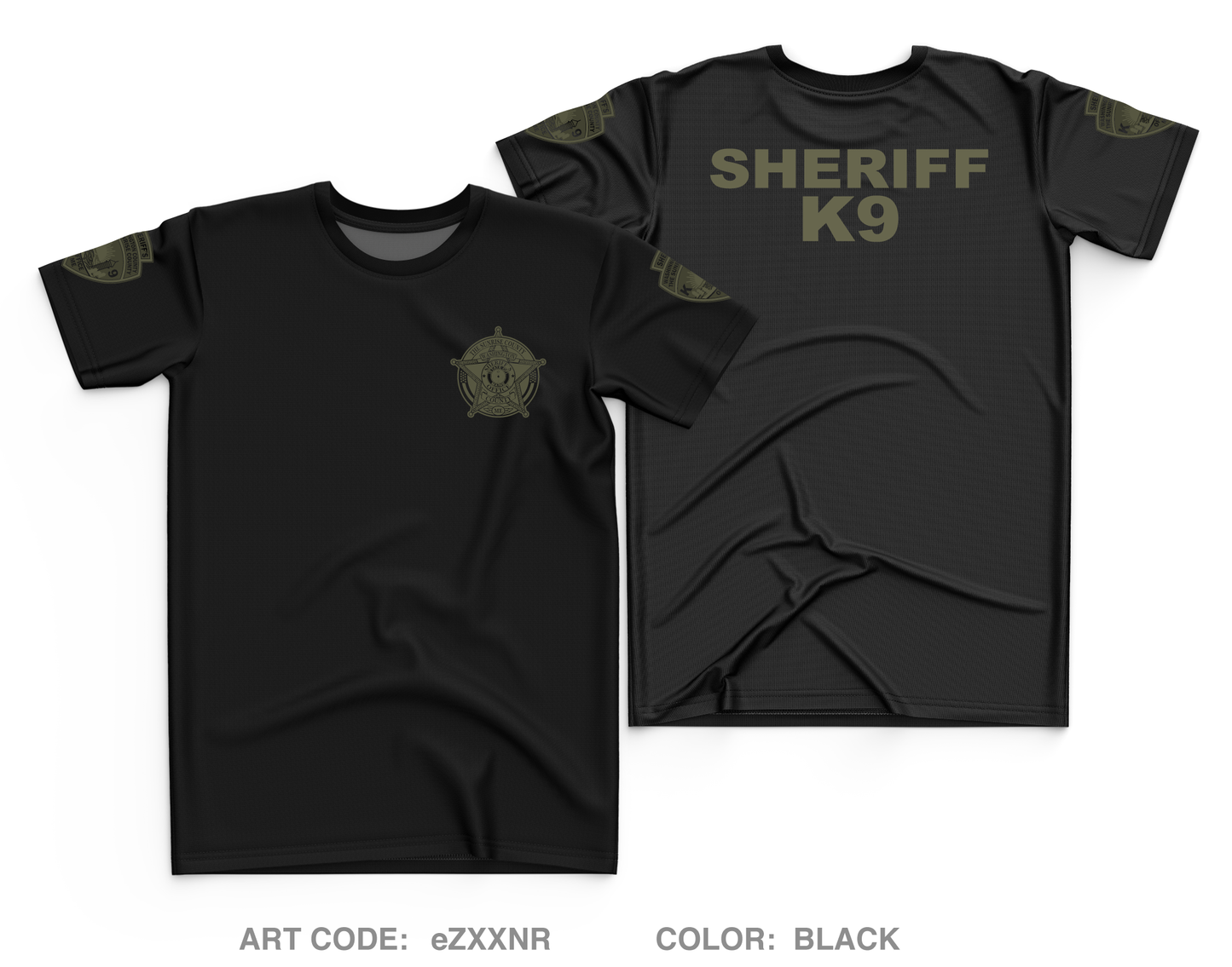 Washington County Sheriffs Office Maine K9 Core Men's SS Performance Tee - eZXXNR