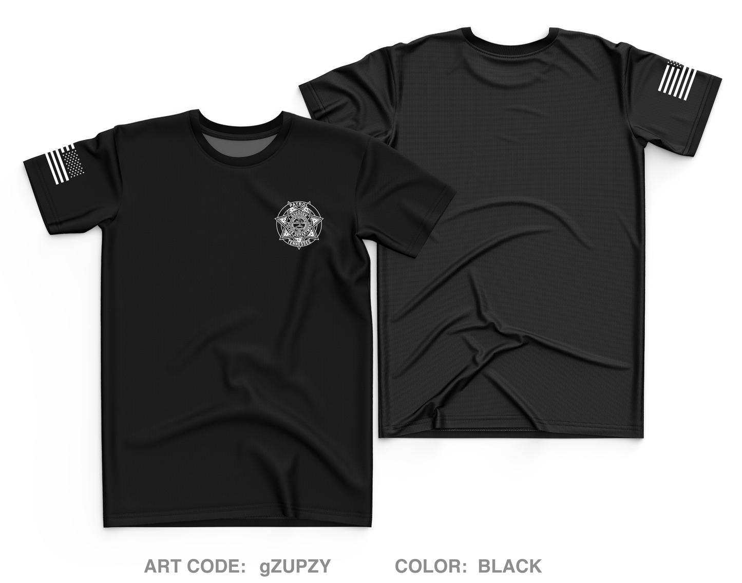 Gadsden Police Core Men's SS Performance Tee - gZUPZY