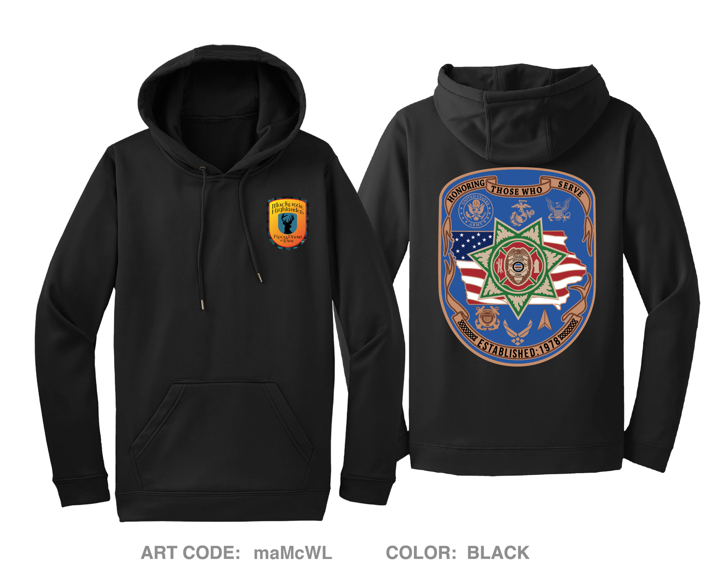 Mackenzie Highlanders Fundraising Collection Hi-Tech Performance Hoodie - maMcWL