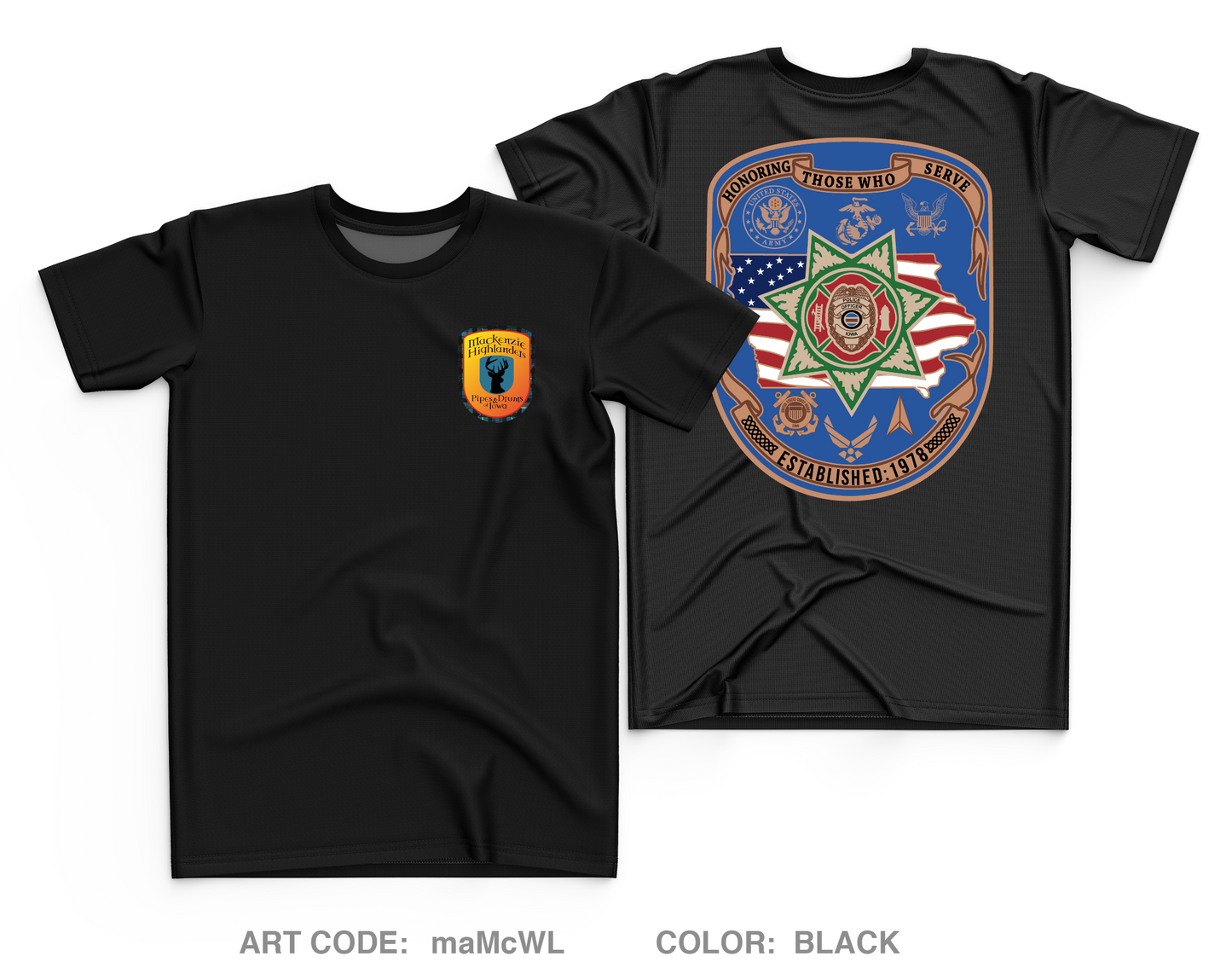 Mackenzie Highlanders Fundraising Collection Core Men's SS Performance Tee - maMcWL