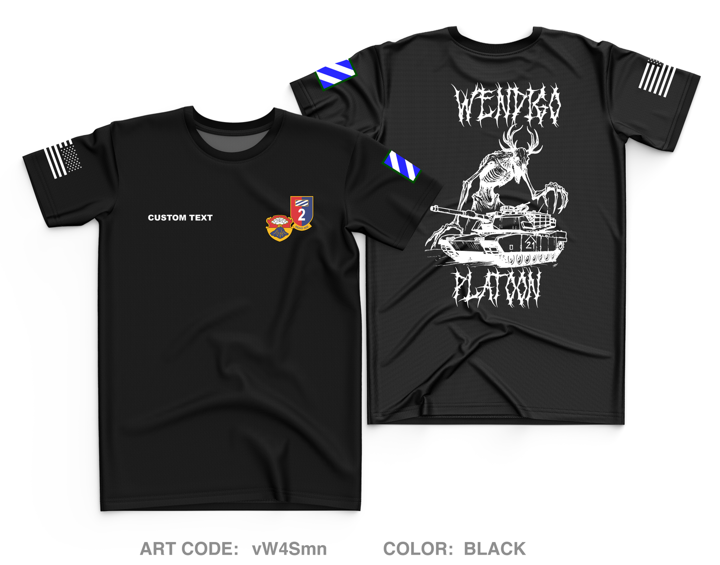 CUSTOM 1st Platoon Core Men's SS Performance Tee - vW4Smn