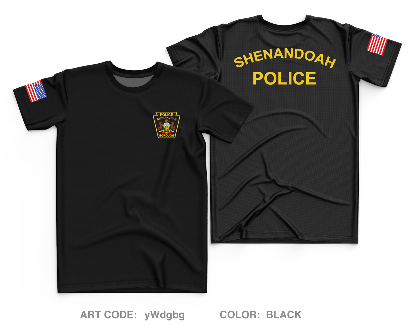 Shenandoah Police Department Core Men's SS Performance Tee - yWdgbg