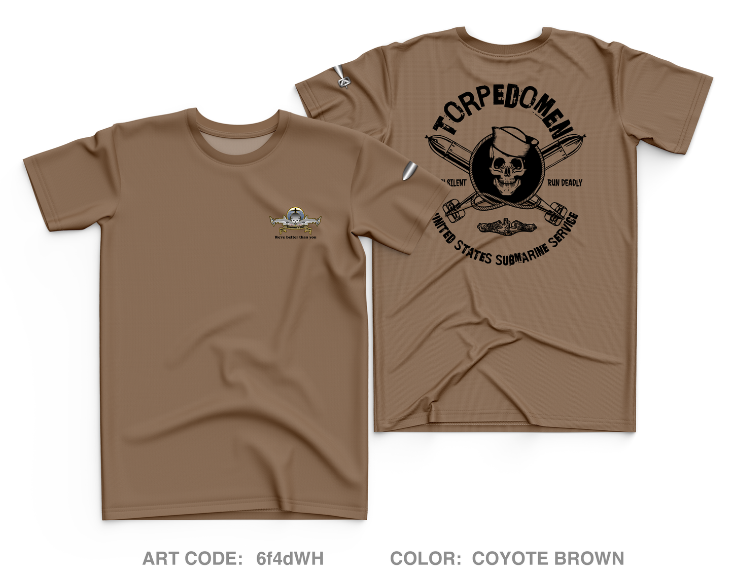 Uss Vermont Core Men's SS Performance Tee - 6f4dWH