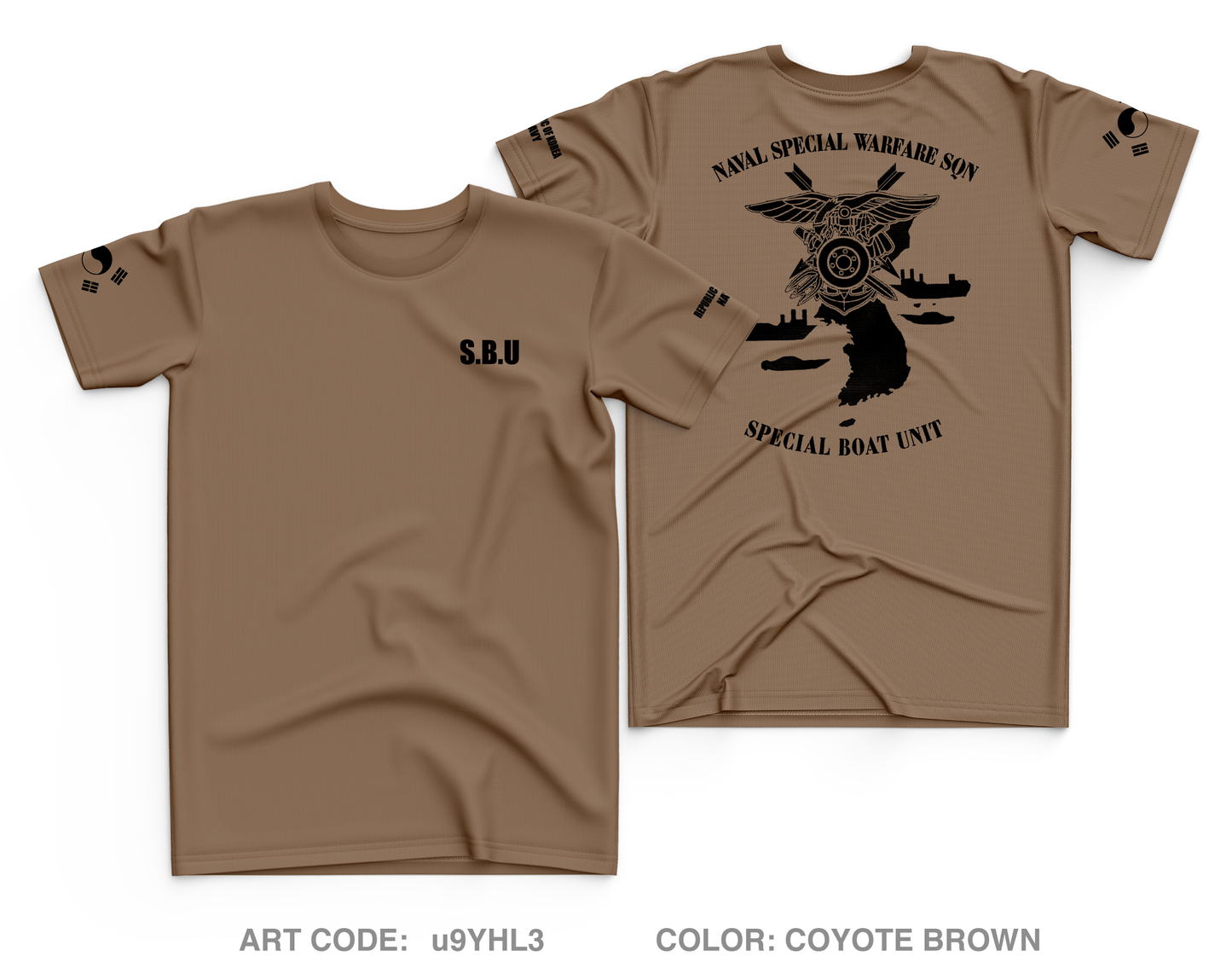 Special Boat Unit, Naval Special Warfare Squadron, ROK NAVY Core Men's SS Performance Tee - u9YHL3