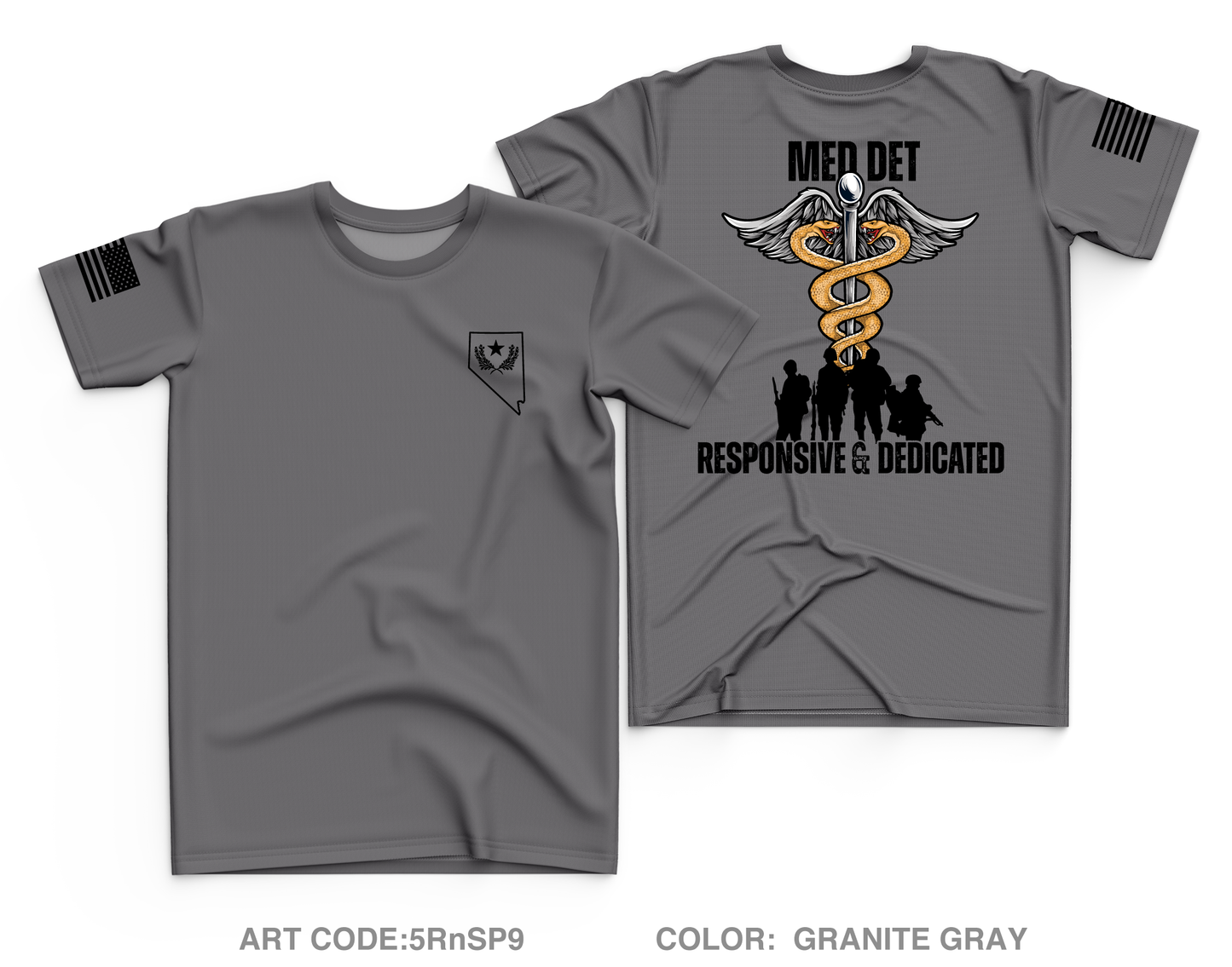 Nevada Army National Guard Medical Detachment Fundraising Collection Core Men's SS Performance Tee - 5RnSP9