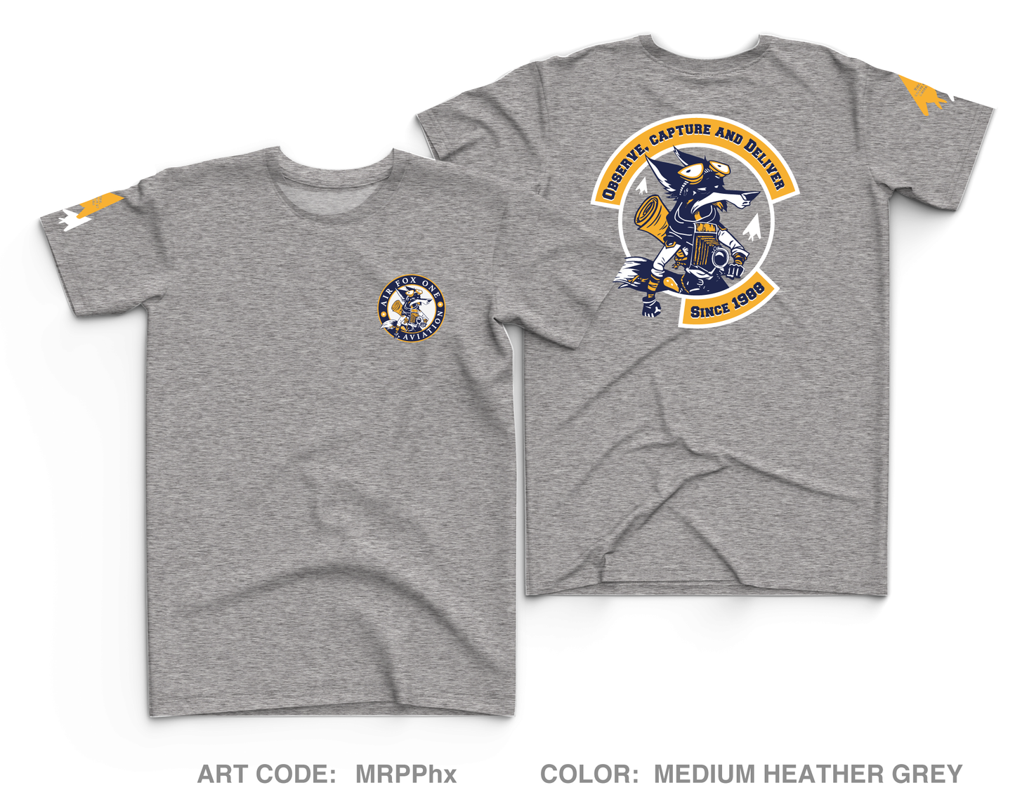 Air Fox One Aviation Fundraising Collection Core Men's SS Performance Tee - MRPPhx