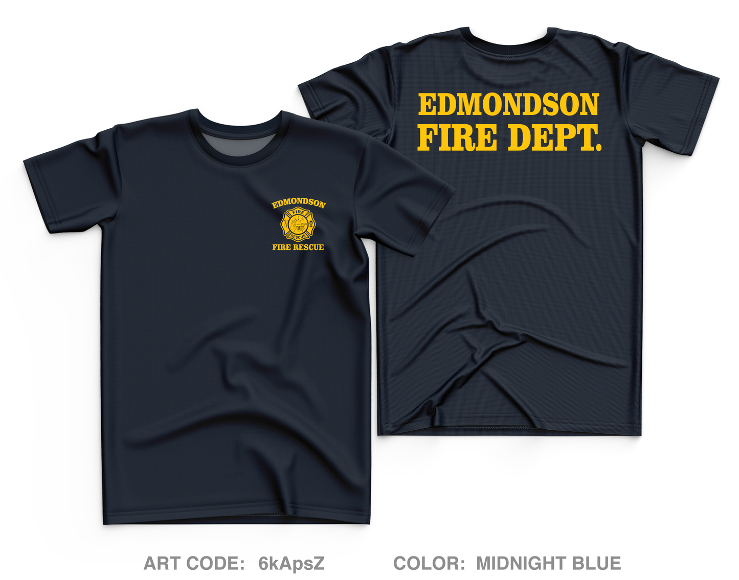 Edmondson Fire Department Fundraising Collection Core Men's SS Performance Tee - 6kApsZ