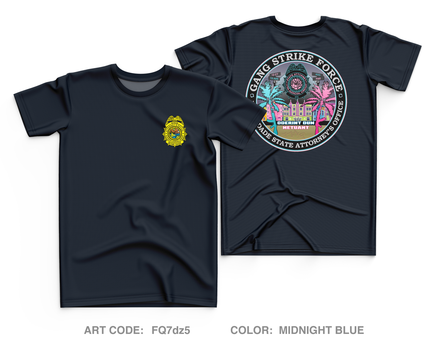 Miami Dade State Attorney - Gun Violence Unit Core Men's SS Performance Tee - FQ7dz5