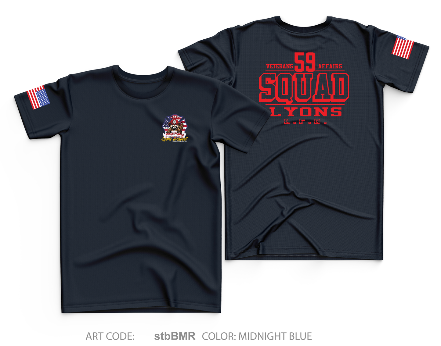 Lyons Fire Department Core Men's SS Performance Tee - stbBMR