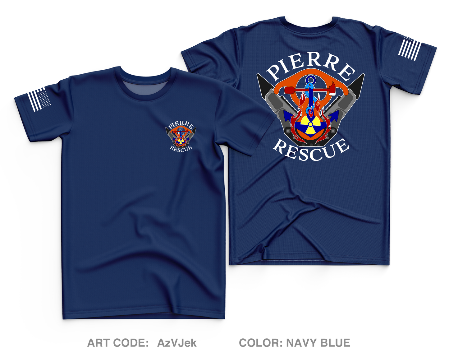 Pierre Rescue Squad Core Men's SS Performance Tee - AzVJek