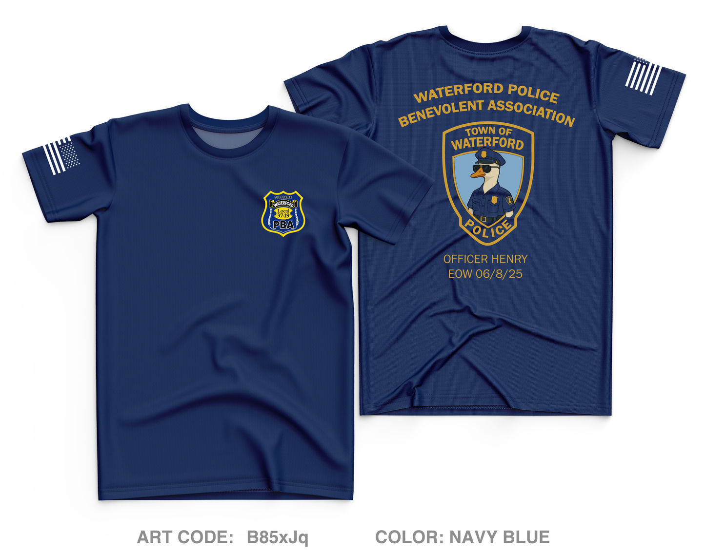 Town of Waterford Police Department Core Men's SS Performance Tee - B85xJq