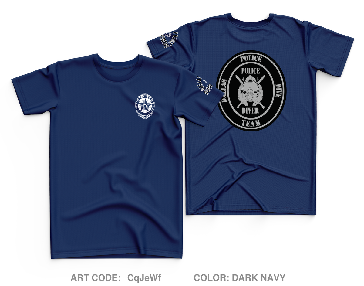 Dallas Police Dive Team Core Men's SS Performance Tee - CqJeWf