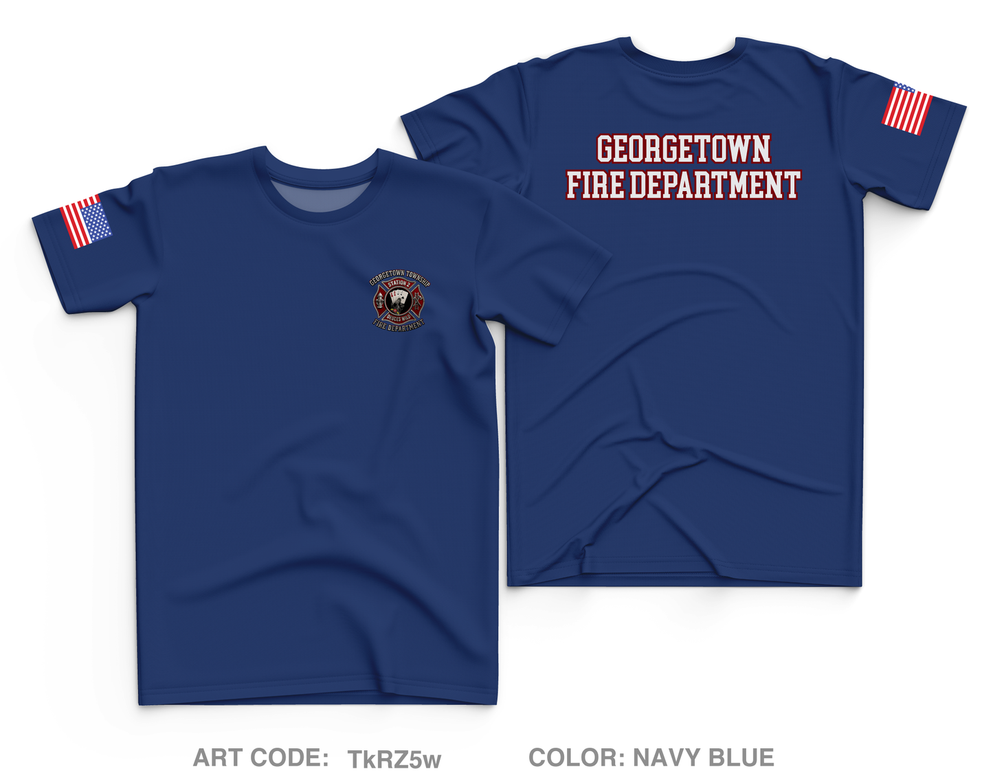 GTFD Station 2 Fundraising Collection Core Men's SS Performance Tee - TkRZ5w