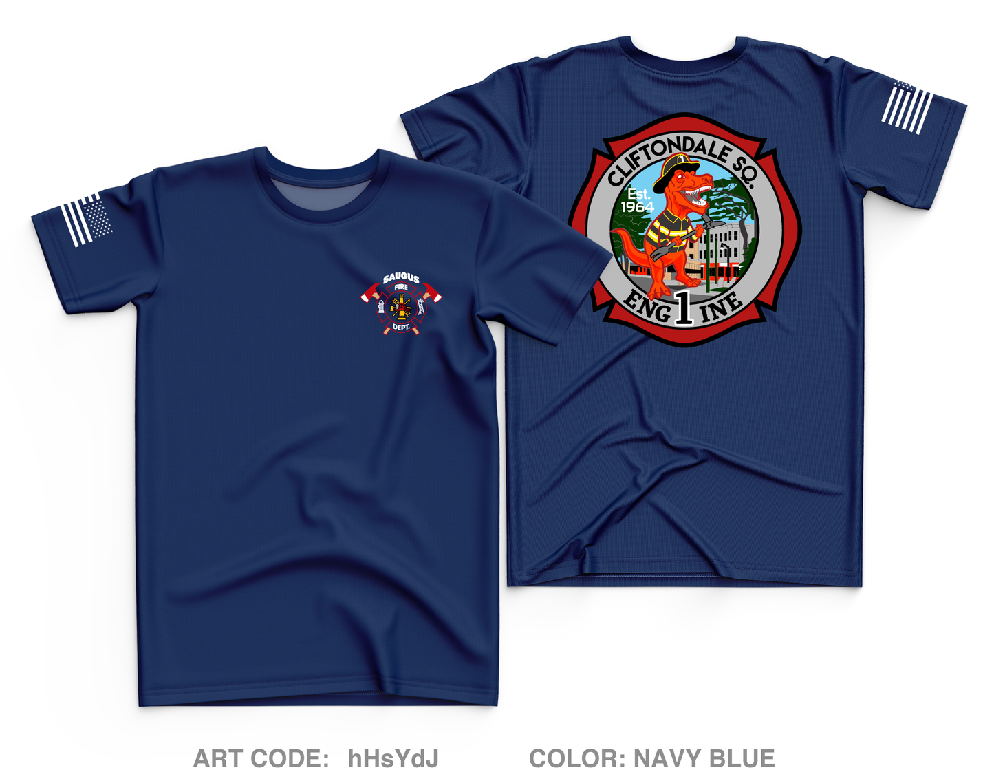 Saugus Fire Department Fundraising Collection Core Men's SS Performance Tee - hHsYdJ
