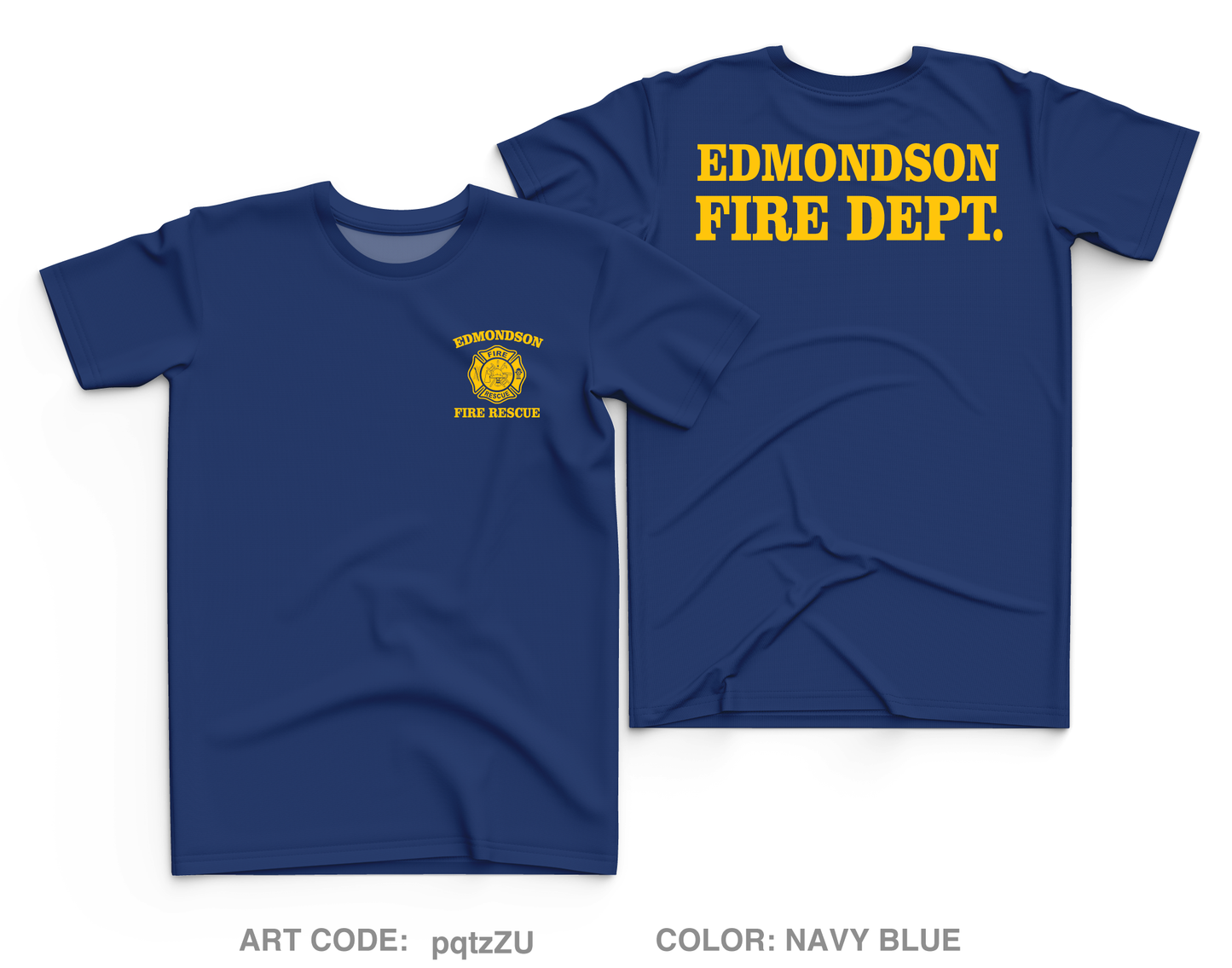 Edmondson Fire Department Fundraising Collection Core Men's SS Performance Tee - pqtzZU