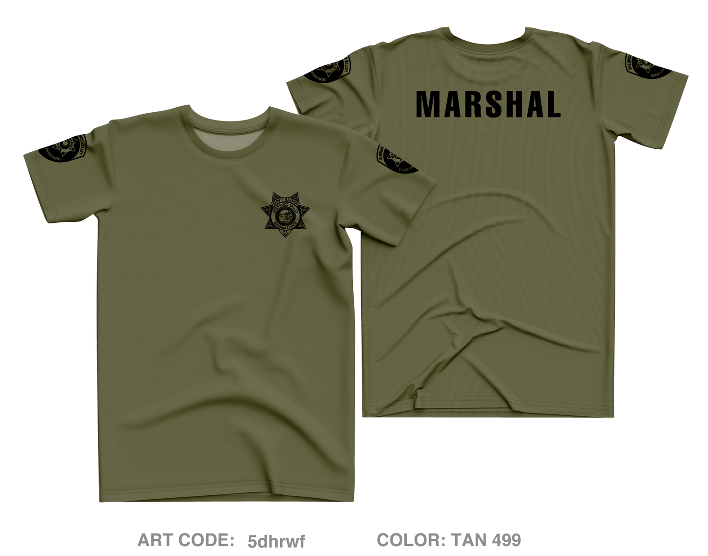 SHERWOOD Valley Marshals Core Men's SS Performance Tee - 5dhrwf