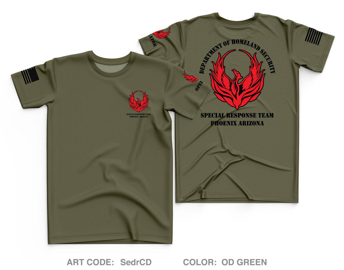 Phoenix Arizona Special Response Team Core Men's SS Performance Tee - SedrCD